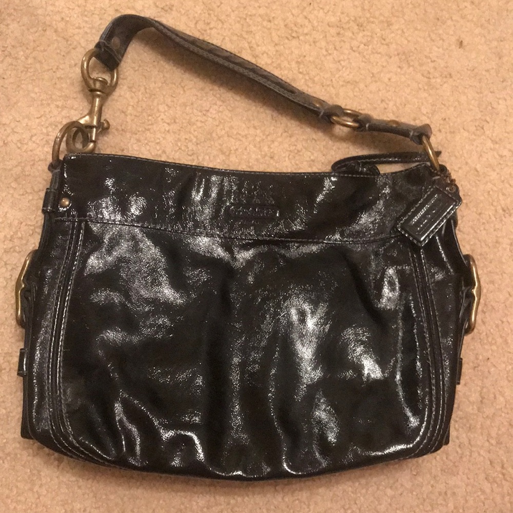 Leather Coach shoulder bag